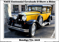 VACC Centennial Cavalcade & Show n Shine Bendigo Vic. 2018